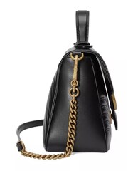 Gucci GG Marmont MatelassÃ© Leather Black Handbag with Detachable Chain Strap - Image 5 of 6