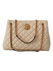 Versace Large Authentic Versace White Tote Bag with Medusa Logo - Image 1 of 6