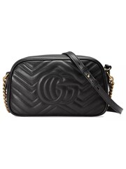 Gucci GG Marmont Quilted Leather Shoulder Black Bag with Chain Strap and Top Zipper Closure - Image 2 of 6