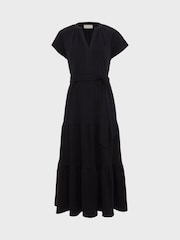 Hobbs Blue Valentina 100% Cotton Jersey Dress - Image 4 of 4