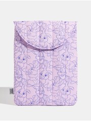 Skinnydip Purple Lilac Thumper Thumper Padded Line Laptop Case - Image 1 of 4