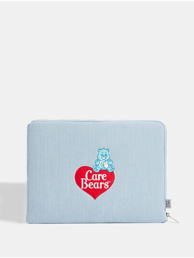 Skinnydip Blue Care Bears Cute Flower Embroidered 13/14" Laptop Case - Image 1 of 5