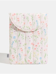 Skinnydip Cream Wildflower Thumper Padded Line Laptop Case - Image 1 of 4