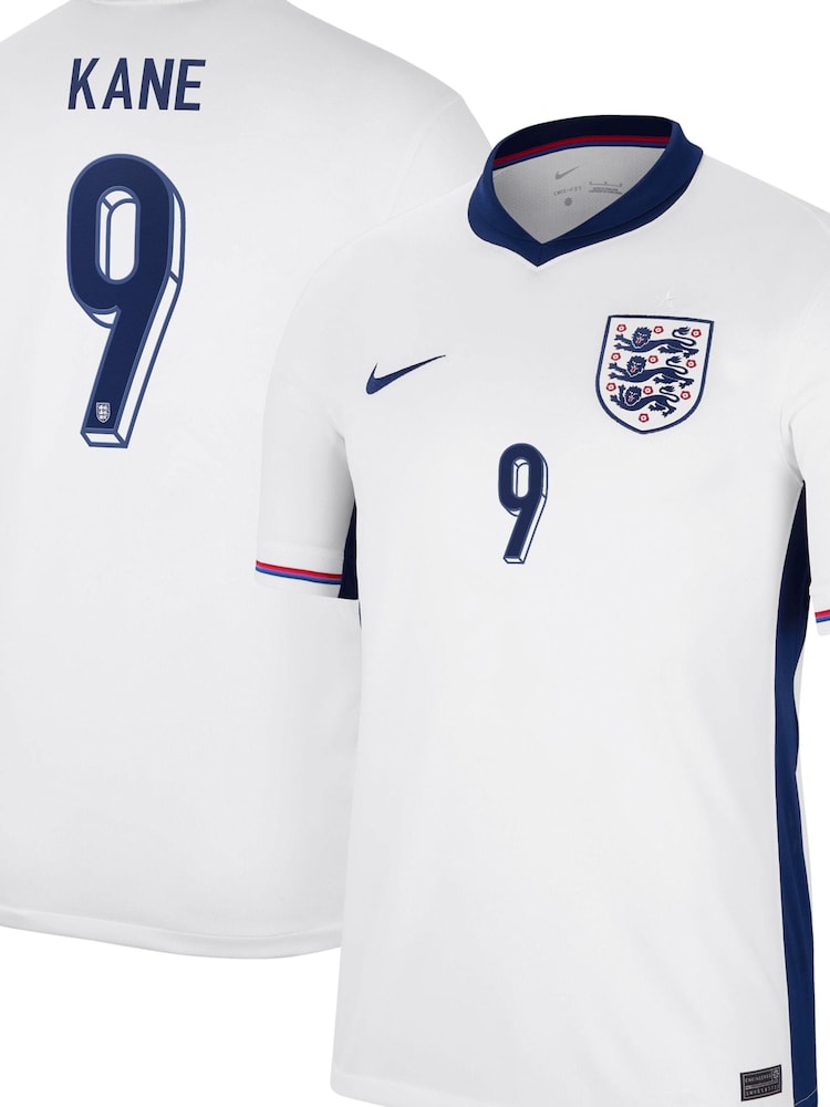 Nike White Kane - 9 Jr. Dri-FIT England Stadium Football Shirt - Image 4 of 4