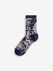 Laura Ashley Red Josette 4 Pack Socks - Image 5 of 7