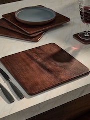Set of 4 Natural Bronx Wooden Placemats - Image 1 of 3