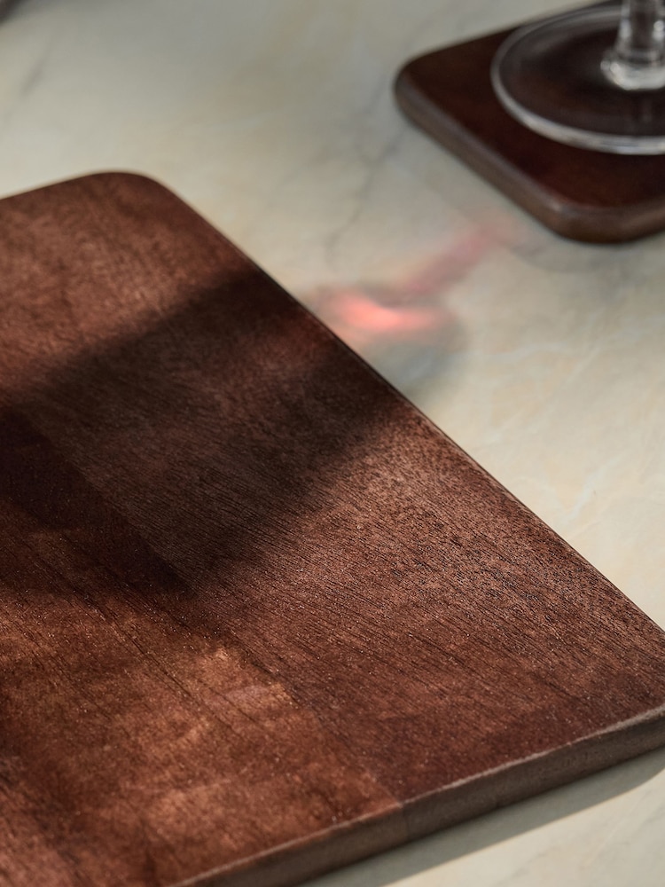 Set of 4 Natural Bronx Wooden Placemats - Image 2 of 3
