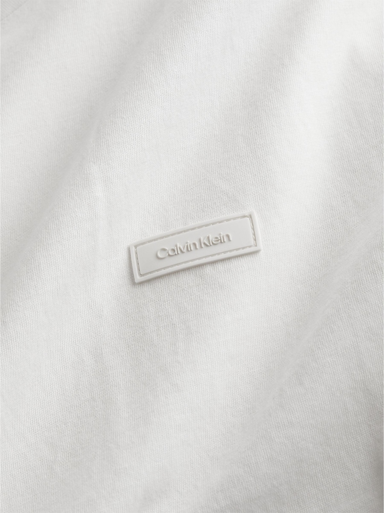 Calvin Klein White Modern Essentials Cotton T-Shirt - Image 3 of 3
