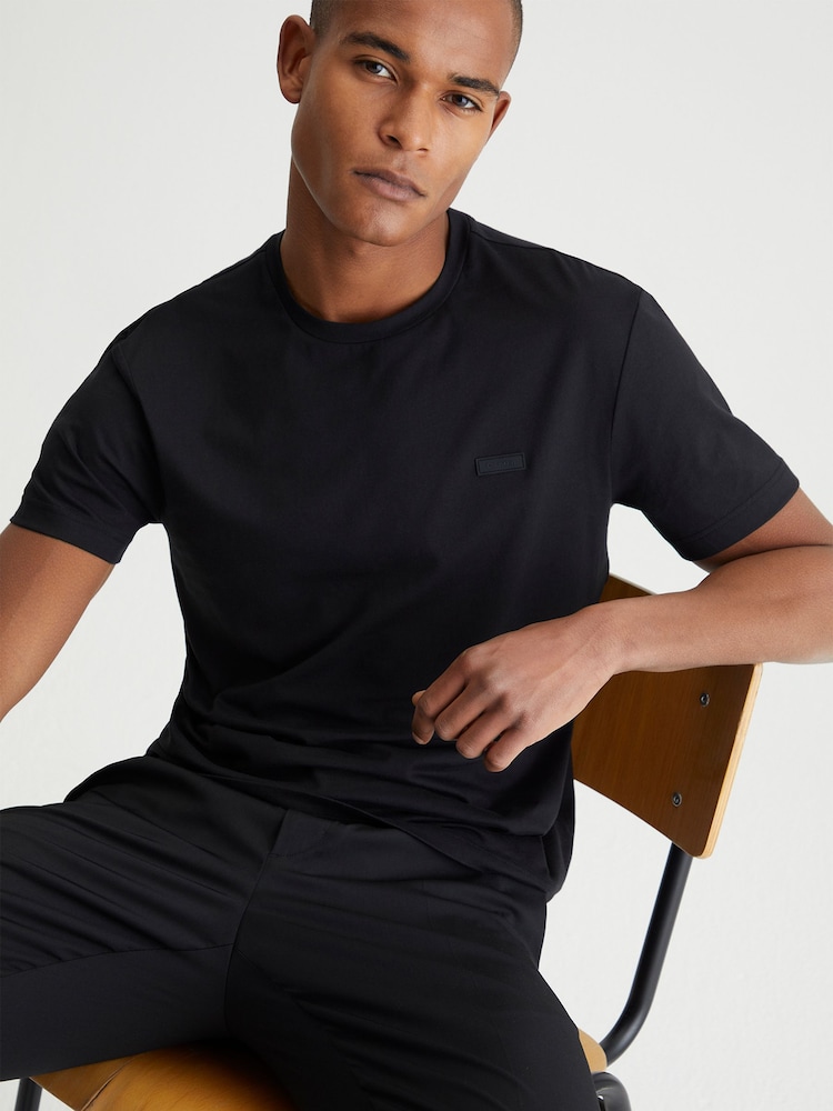 Calvin Klein Black Modern Essentials Cotton T-Shirt - Image 1 of 5