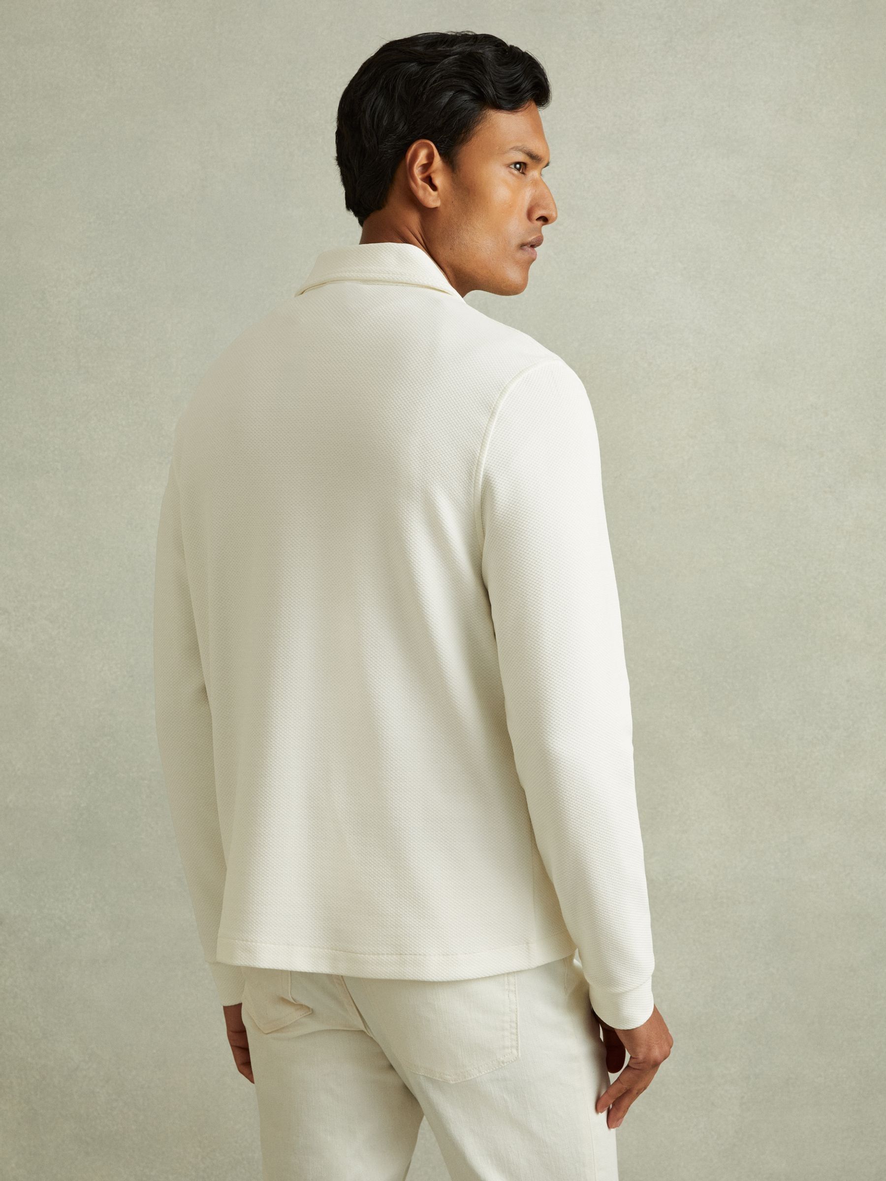 ENFOLD CIRCLE SHIRRING SHIRT ホワイト epitome_toujours_rufflecollarb