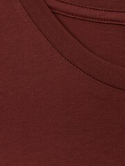 Reiss Red Brick Bless Cotton Crew Neck T-Shirt - Image 5 of 5