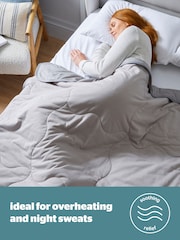 Silentnight Grey Restore Cooling 100% Cotton Throw - Image 3 of 8