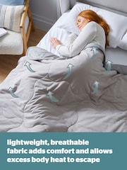 Silentnight Grey Restore Cooling 100% Cotton Throw - Image 5 of 8