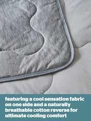 Silentnight Grey Restore Cooling 100% Cotton Throw - Image 6 of 8