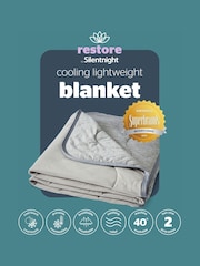 Silentnight Grey Restore Cooling 100% Cotton Throw - Image 9 of 9