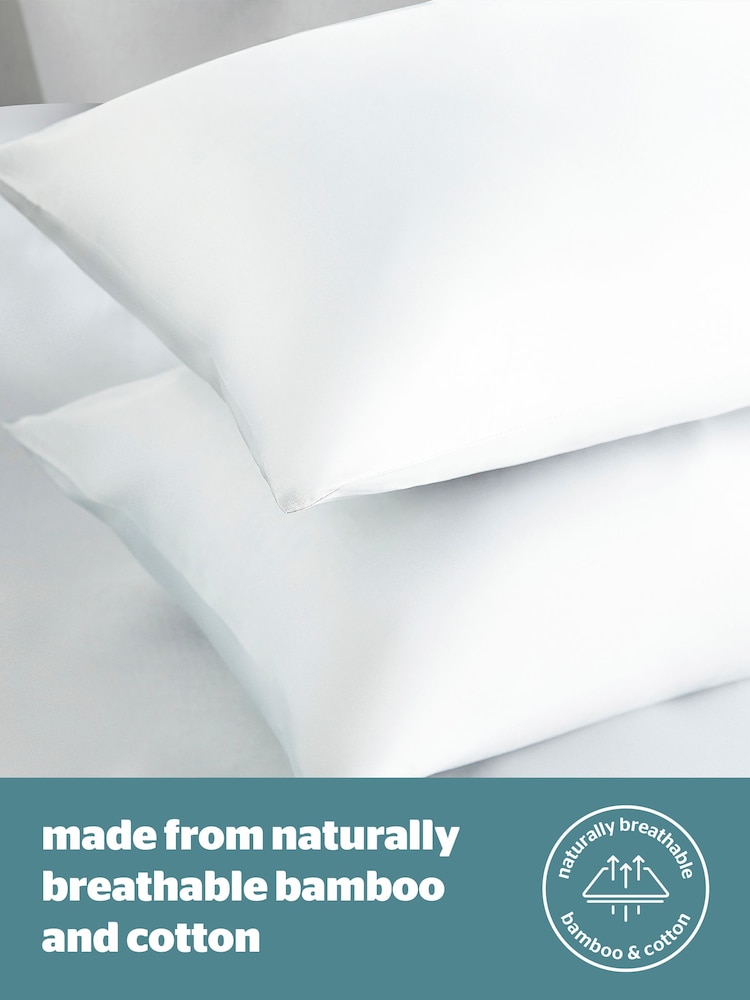 Silentnight White Restore Cooling Pillowcase Pair - Image 2 of 9