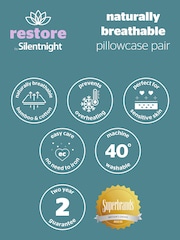 Silentnight White Restore Cooling Pillowcase Pair - Image 9 of 9