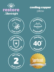Silentnight Restore Cooling Copper White Pillow - Image 9 of 11