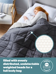 Silentnight Grey Restore Cooling 6.8kg Weighted Blanket - Image 5 of 8