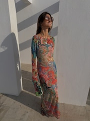 Never Fully Dressed Blue Mari Aria Mesh Dress - Image 1 of 6