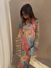Never Fully Dressed Blue Mari Aria Mesh Dress - Image 5 of 6