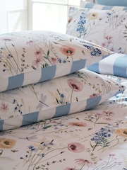 Laura Ashley Blue 100% Cotton Alford Meadow Duvet Cover and Pillowcase Set - Image 2 of 8