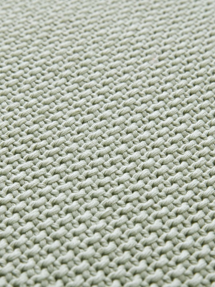 Laura Ashley Green Parker 100% Cotton Throw - Image 5 of 5