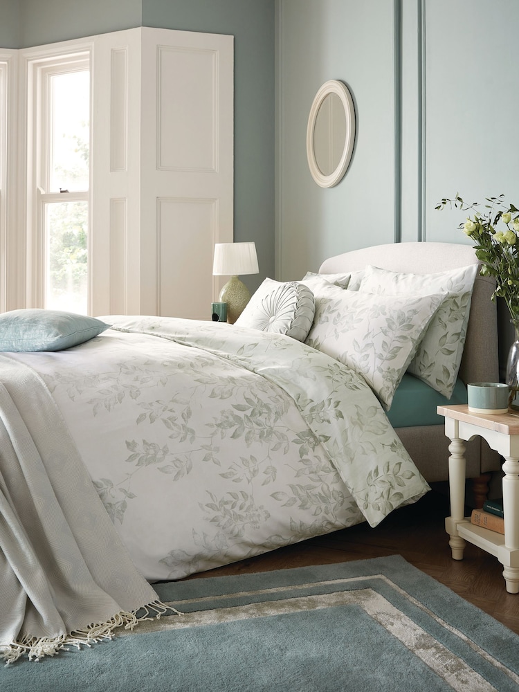Laura Ashley 100% Cotton Lockwood Duvet Cover and Pillowcase Set - Image 1 of 8
