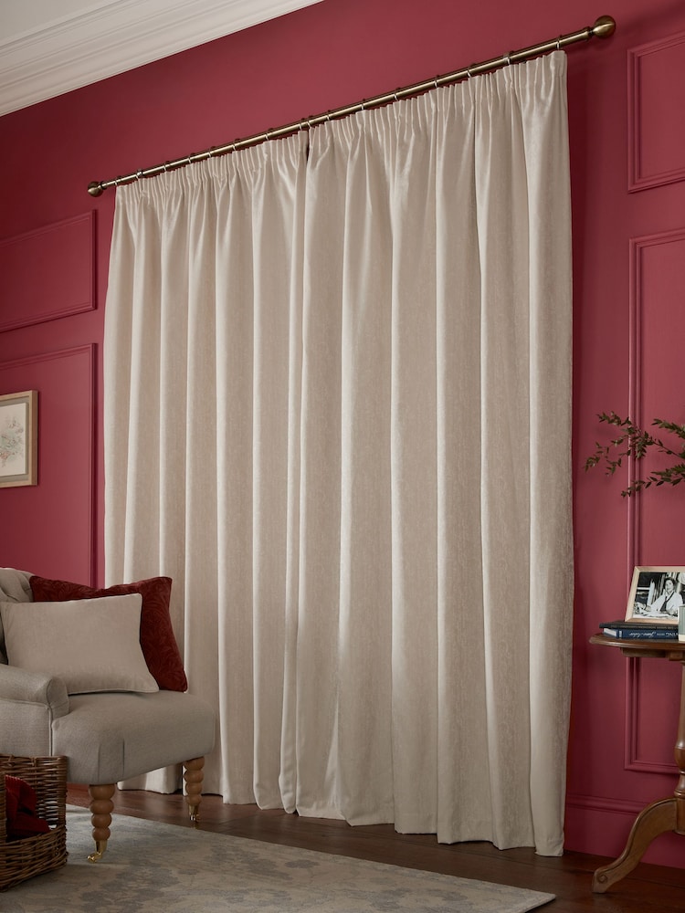 Laura Ashley Whinfell Headertape Curtains - Image 2 of 4