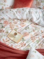 Laura Ashley Orange Lewcombe Duvet 100% Cotton Cover and Pillowcase Set - Image 4 of 10