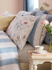 Laura Ashley Set of 2 Delphinium Blue 100% Cotton Alford Meadow Pillowcases - Image 1 of 7