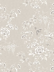 Laura Ashley Natural Rowsham Garden Duvet 100% Cotton Cover and Pillowcase Set - Image 5 of 9