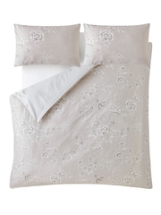 Laura Ashley Natural Rowsham Garden Duvet 100% Cotton Cover and Pillowcase Set - Image 6 of 9
