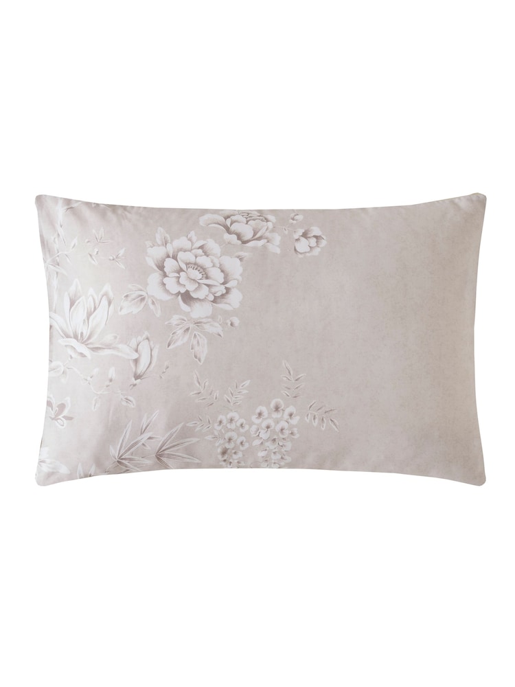 Laura Ashley Natural Rowsham Garden Duvet 100% Cotton Cover and Pillowcase Set - Image 8 of 9