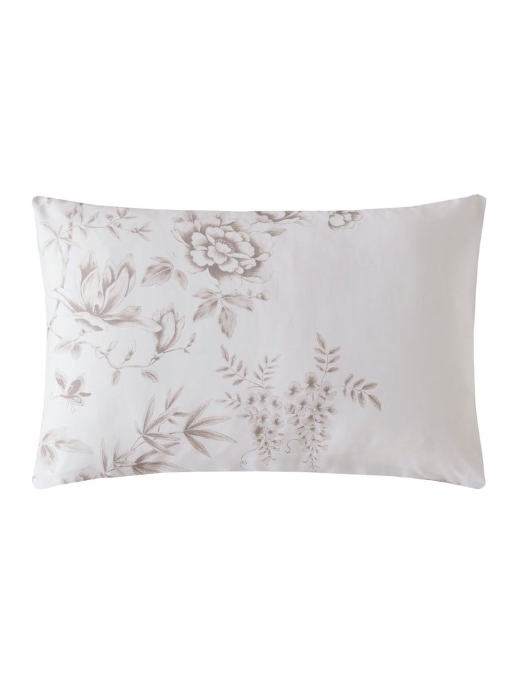 Laura Ashley Natural Rowsham Garden Duvet 100% Cotton Cover and Pillowcase Set - Image 9 of 9