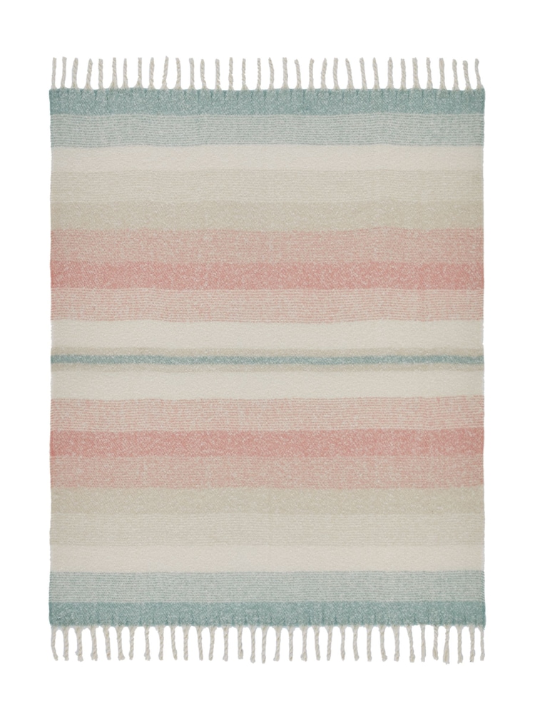 Laura Ashley Plaster Pink Ortonby Throw - Image 2 of 4