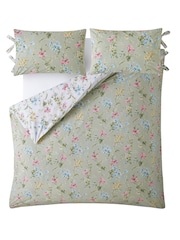 Laura Ashley Multi 100% Cotton Poppy Meadow Duvet Cover and Pillowcase Set - Image 6 of 9