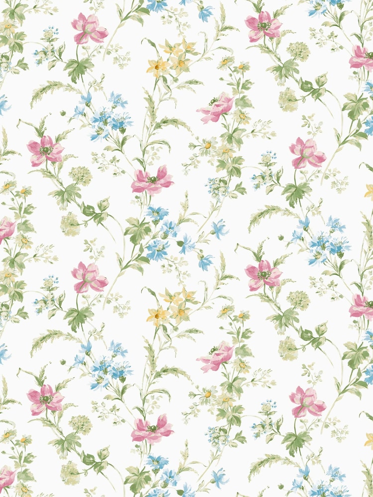 Laura Ashley Multi 100% Cotton Poppy Meadow Duvet Cover and Pillowcase Set - Image 9 of 9