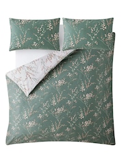 Laura Ashley Fern Green Pussy Willow 100% Cotton Duvet Cover and Pillowcase Set - Image 5 of 9