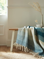 Laura Ashley Newport Blue Ortonby Throw - Image 1 of 4