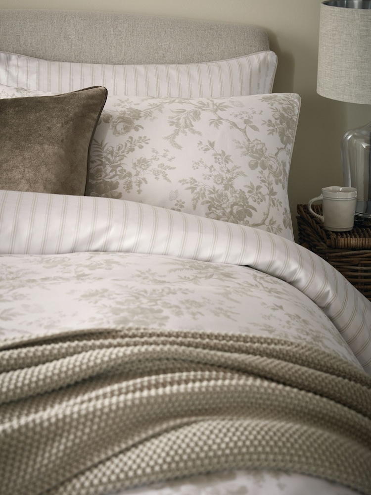 Laura Ashley – Walled Garden – Set mit Bettbezug und Kissenbezug aus 100 % Baumwolle - Bild 2 von 8