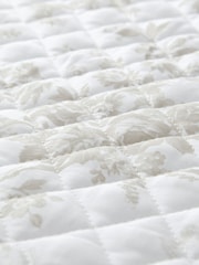 Laura Ashley Dove Grey Walled Garden Quilted Bedspread - Image 4 of 4