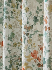 Laura Ashley Fern Green Oldcastle Leaves Eyelet Curtains - Image 4 of 4