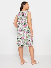 Yours Curve White Sleeveless Midi Swing Dress - Image 3 of 5