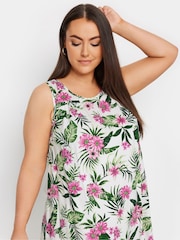 Yours Curve White Sleeveless Midi Swing Dress - Image 4 of 5