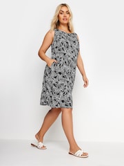 Yours Curve Black Sleeveless Midi Swing Dress - Image 2 of 5