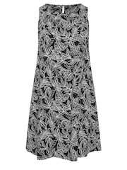 Yours Curve Black Sleeveless Midi Swing Dress - Image 5 of 5