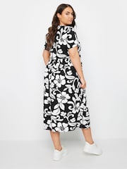 Yours Curve Black Throw On Smock Dress - Image 3 of 5