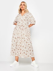 Yours Curve Pink Raglan Prarie Dress - Image 2 of 5
