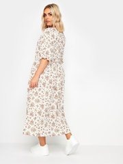 Yours Curve Pink Raglan Prarie Dress - Image 3 of 5